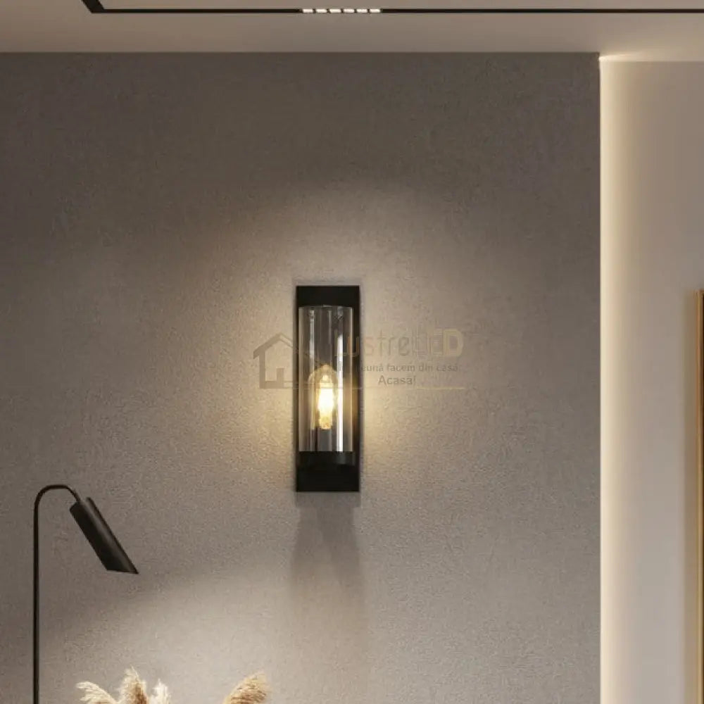 Aplica De Interior Cu Sticla Vaporizata Transparenta