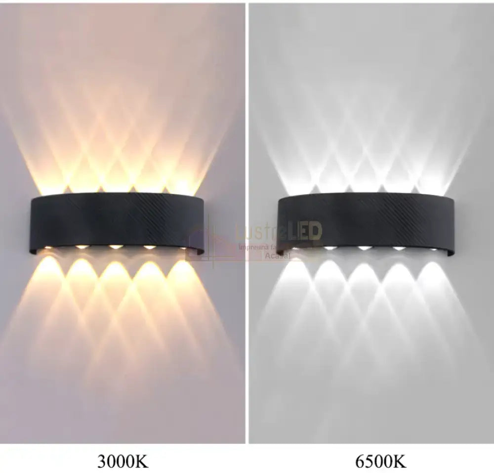 Aplica Led 10W Trio Exterior Neagra Wall Light Fixtures