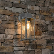 Aplica Tip Felinar Antracit Cu Sticla Transparenta