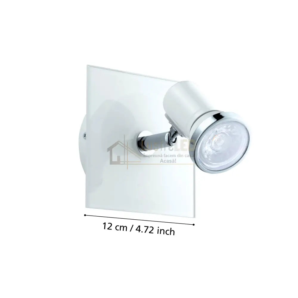 Aplica Tip Spot Reglabil TAMARA 1 IP44 White & Silver 12CM Eglo led ceiling light