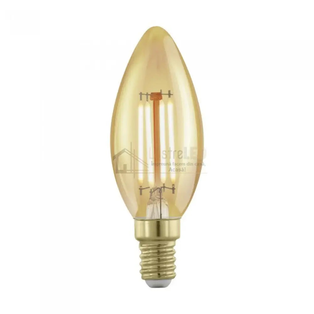 Bec Led E14 4W Filament Lumanare Fumuriu Dimabil