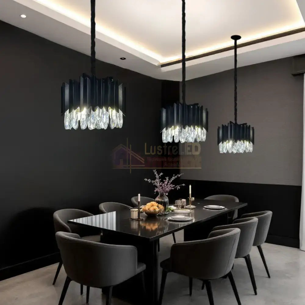 Candelabru Cristal 4xE14 Black Extravaganza NEAGRA / 35X26CM / CRISTAL Chandeliers Crystal