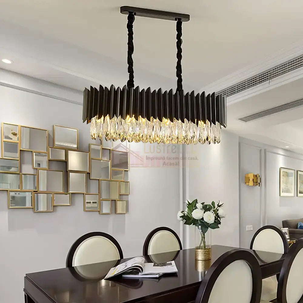 Candelabru Cristal Black Extravaganza 80x35cm NEAGRA / 80X35CM / CRISTAL Chandeliers Crystal