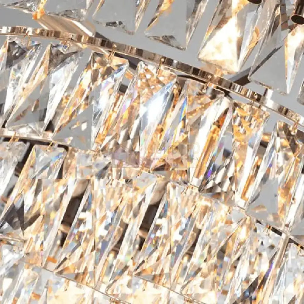 Candelabru Cristal Black Panther Square 600mm NEGRU + AURIU / 60CM / CRISTAL Chandeliers Crystal