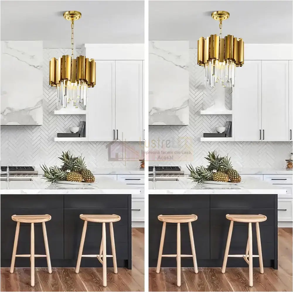 Candelabru Cristal Glory Gold Grande 300Mm Chandeliers Crystal