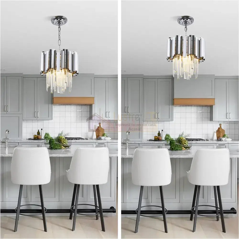 Candelabru Cristal Glory Silver 30Cm Chandeliers Crystal