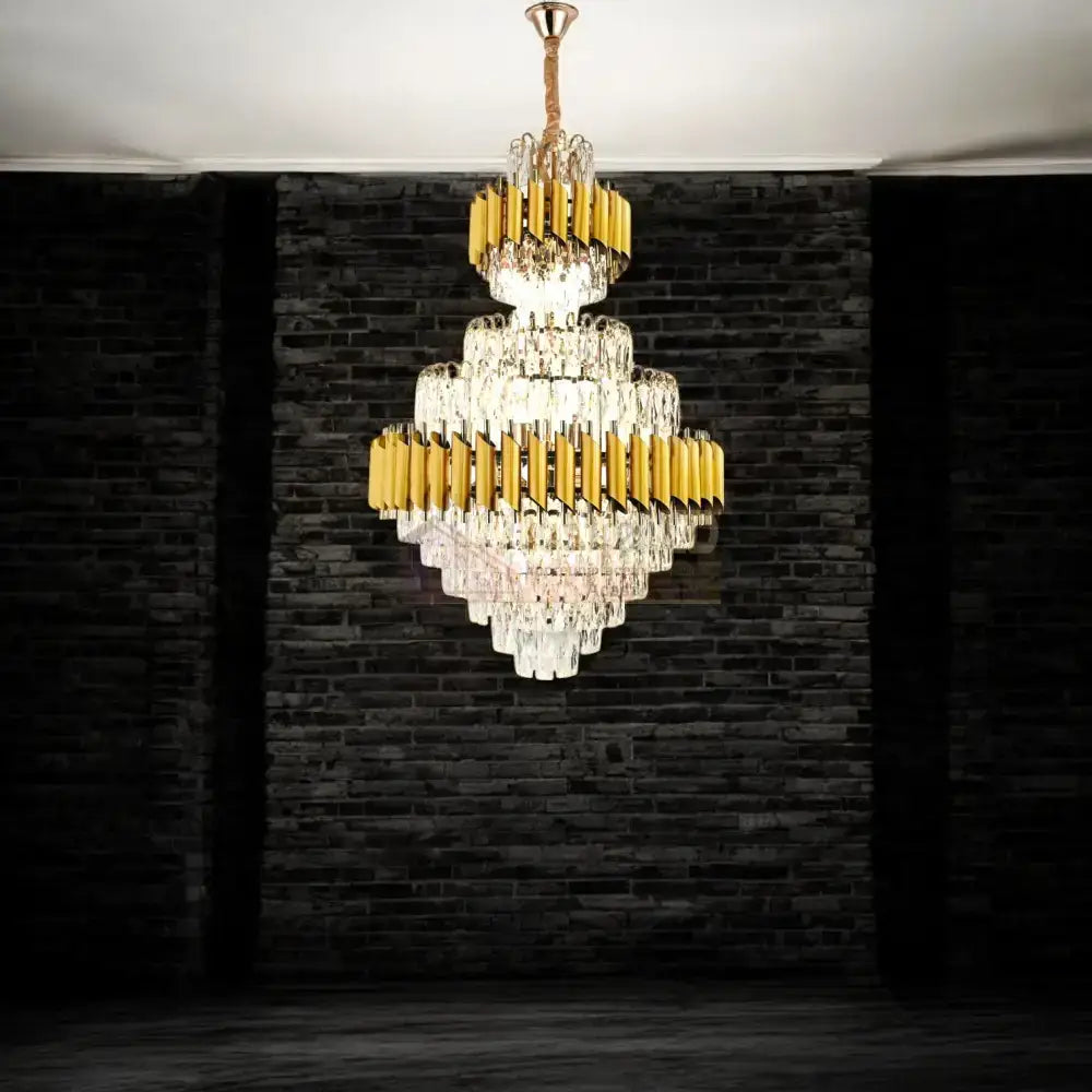 Candelabru Cristal Golden Panther Grande 600X900Mm Chandeliers Crystal