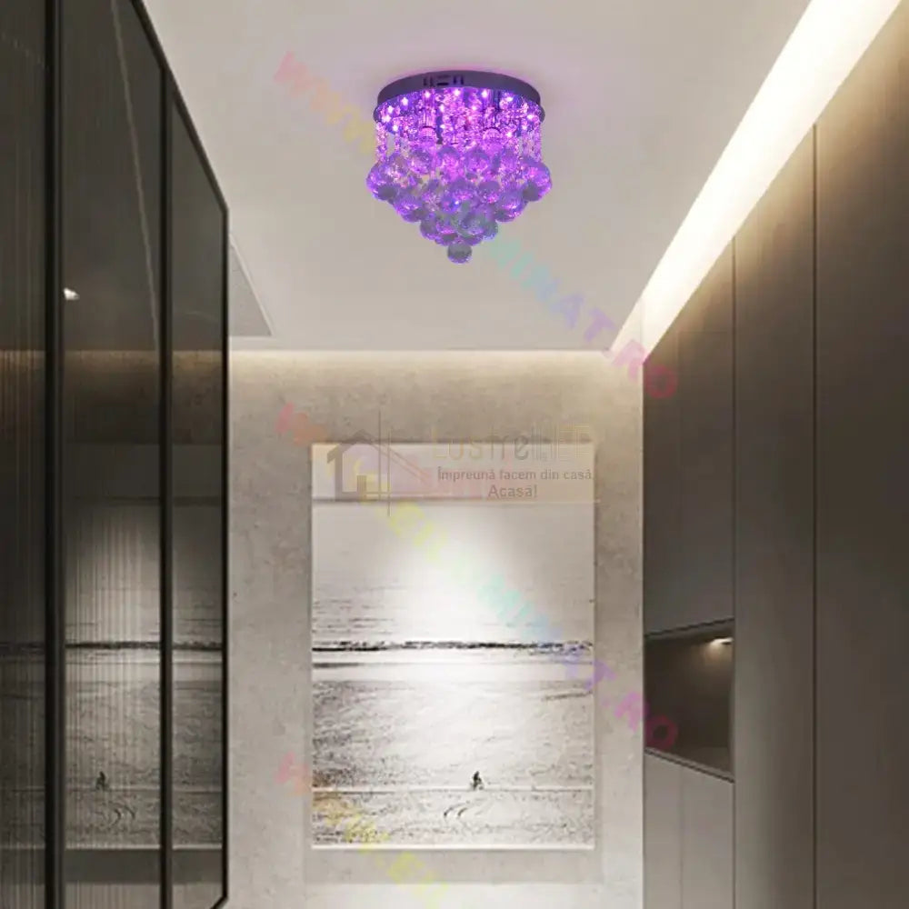 Candelabru Cristal Lory Rgb Telecomanda Chandeliers
