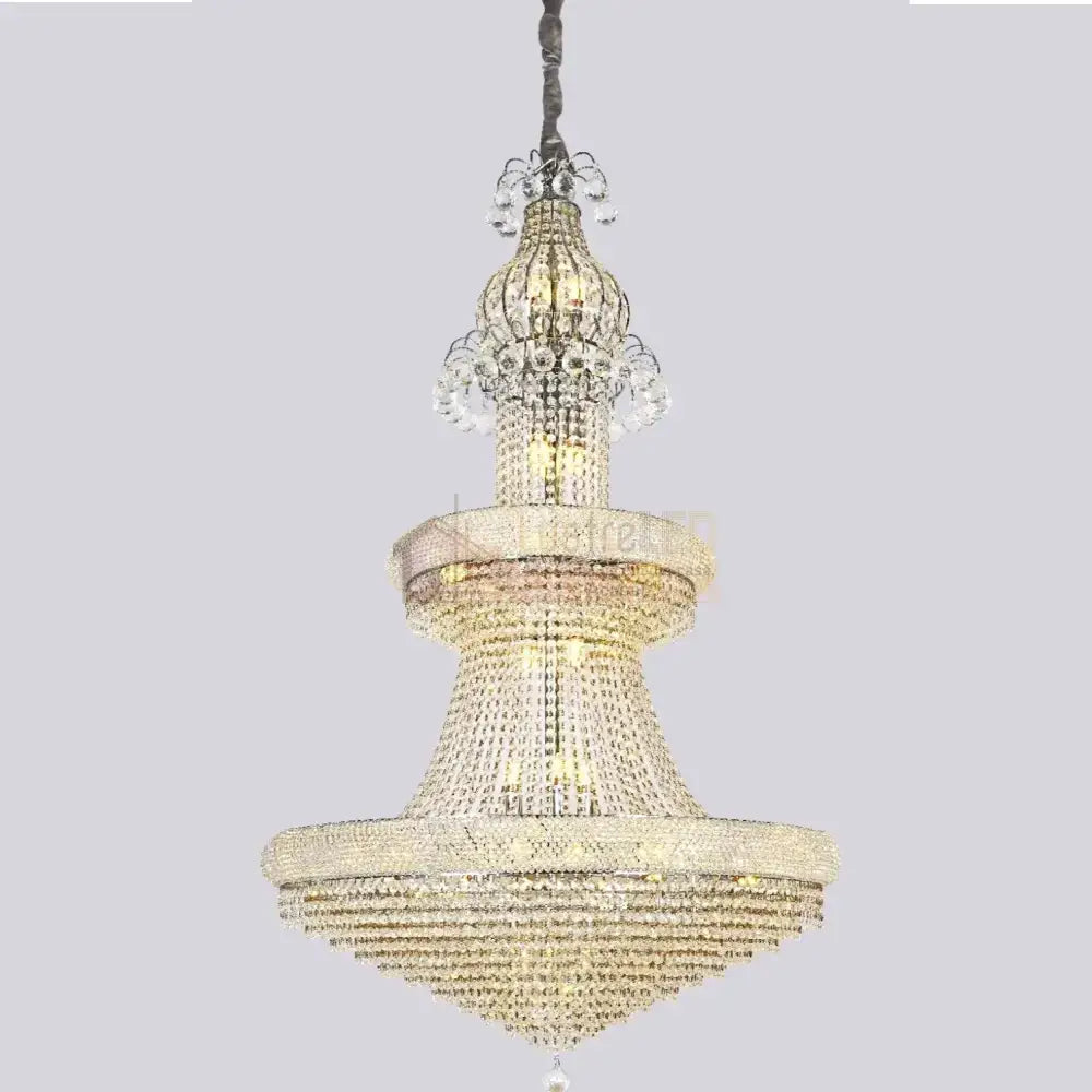 Candelabru Cristal Luxury Chrome 158Cm -P82403 Chandeliers Crystal