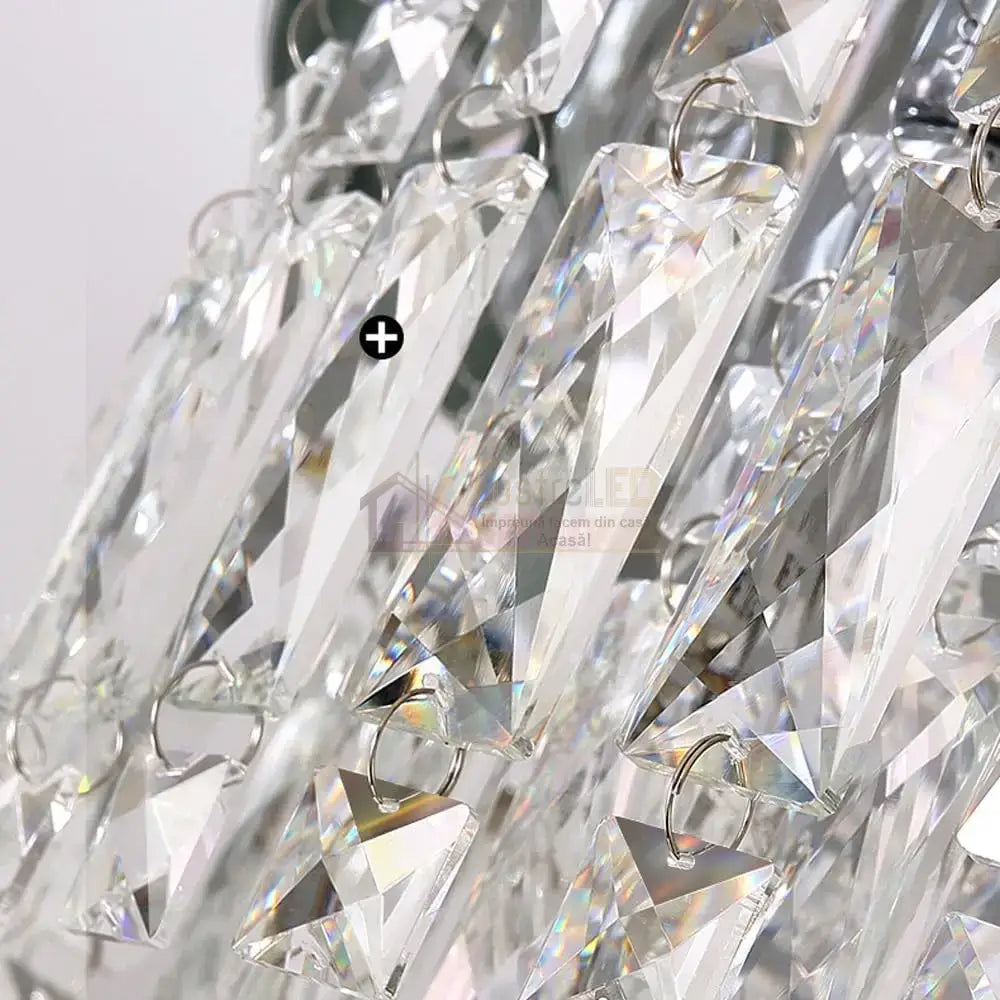 Candelabru Cristal MARY Silver 50cm Telecomanda ARGINTIE / 50CM / CRISTAL Chandeliers