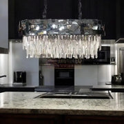 Candelabru Cristal Modern Troy 8743-80x30cm Negru Lucios CRISTAL / NEAGRA / 80X30CM Chandeliers Crystal