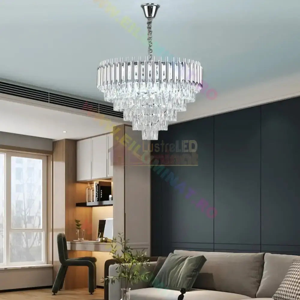 Candelabru Cristal Silver Panther 600Mm Chandeliers Crystal
