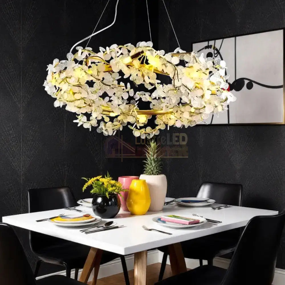 Candelabru LED Cristal Fleur Chandeliers Crystal