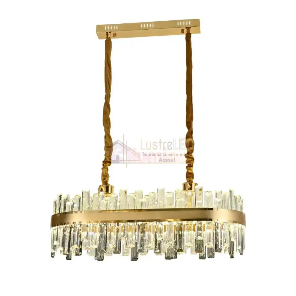 Candelabru Led 200W Cristal Milan 800X350Mm Telecomanda