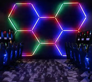 Honeycomb Led Hexagon Luminos Rgb Smart 244Cm X 170Cm Honeycomb Lights