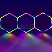 Honeycomb Led Hexagon Luminos Rgb Smart 250Cm X 100Cm Honeycomb Lights