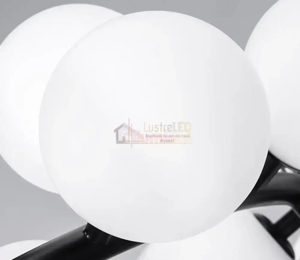 Lustra Abajur MAT Black Rotunda 45xG9 103CM NEAGRA / ABAJUR Chandeliers