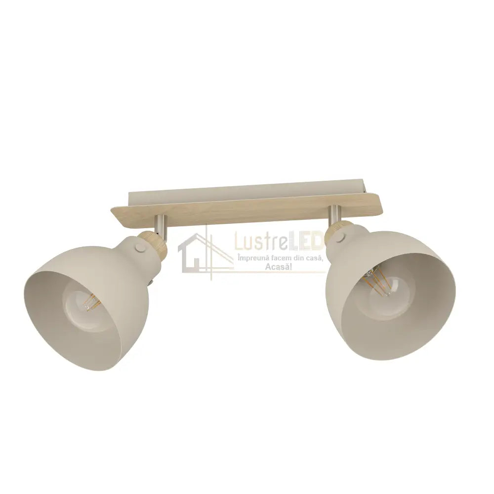 Lustra cu 2 Spoturi ARRECIFE Brown & Silver Chandeliers