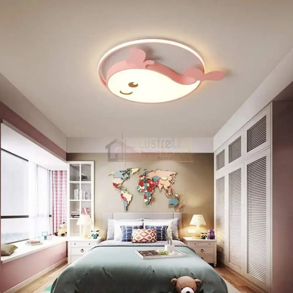 Plafoniera LED 104W Whale Tale cu Telecomanda KIDS Lighting Fixtures