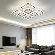 Lustra LED 4 + 4 SQUARE GIGANT Echivalent 1000W Telecomanda ALBA / SQUARE DESIGN Lighting Fixtures