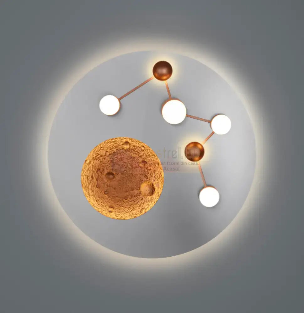 Lustra LED 42W Zodiac Chrome Premium 5100Lumeni CHROME / CIRCLE DESIGN Lighting Fixtures