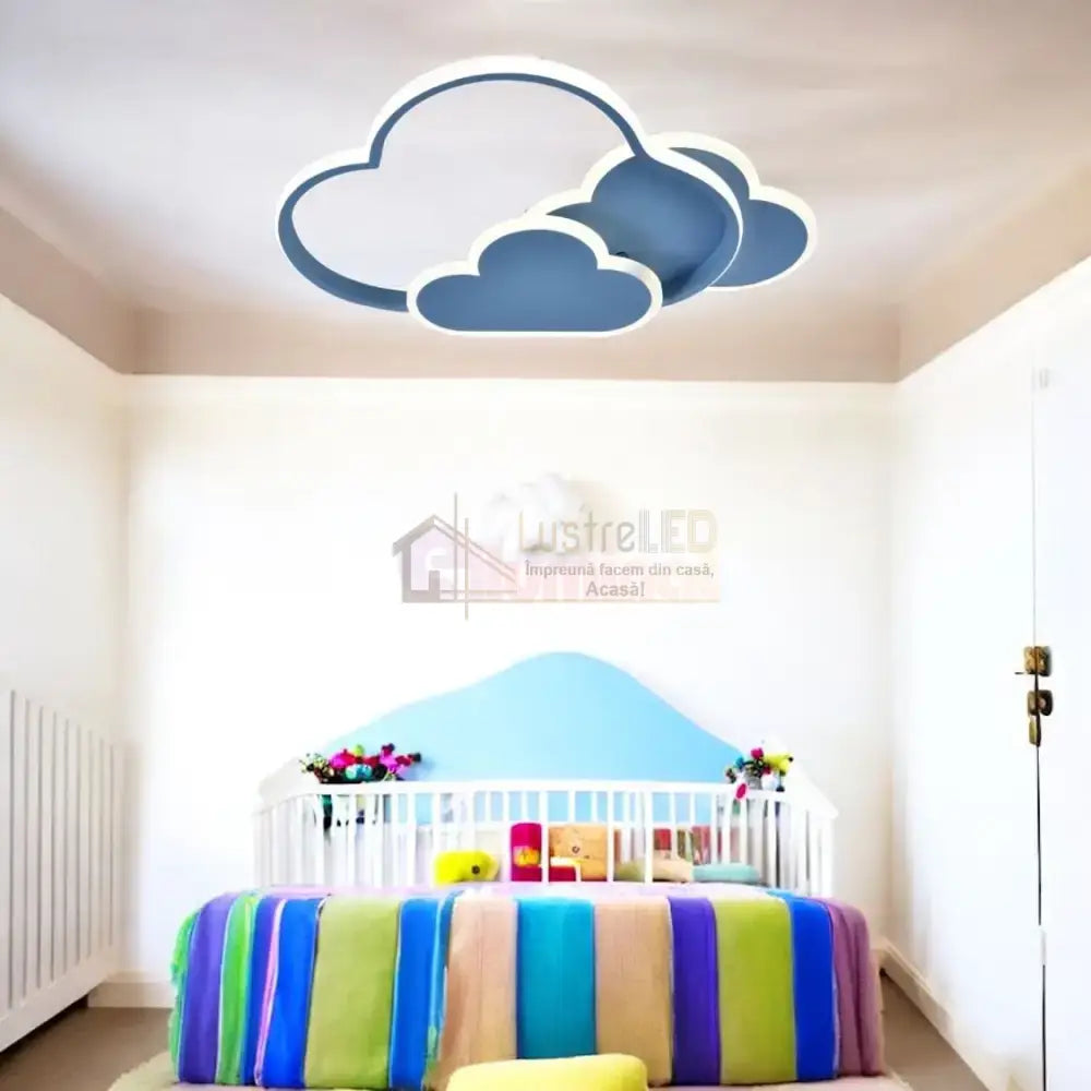 Lustra LED 86W NORISOR Pink Telecomanda Echivalent 400W ROZ / 50CM / KIDS Lighting Fixtures