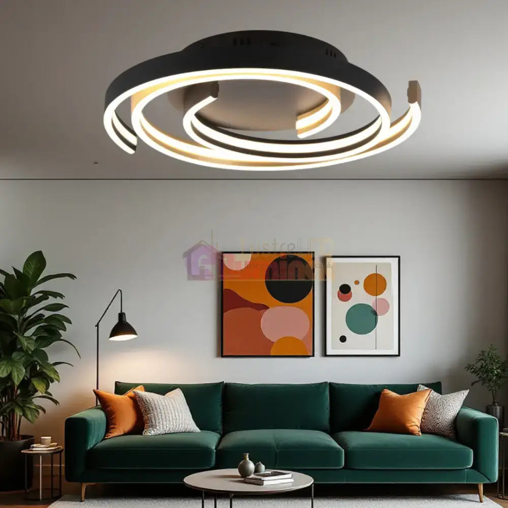 Lustra LED CAYA Echivalent 600W, 3 Lumini si Dimabila din buton lustreled.ro