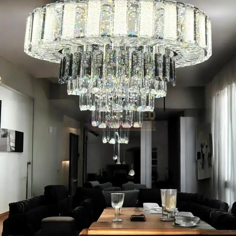 Lustra LED Cristal Galadriel Echivalent 800W Telecomanda Lighting Fixtures