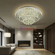 Lustra LED Klyra CRISTAL Echivalent 500W Telecomanda CHROME / 50CM / CRISTAL Lighting Fixtures