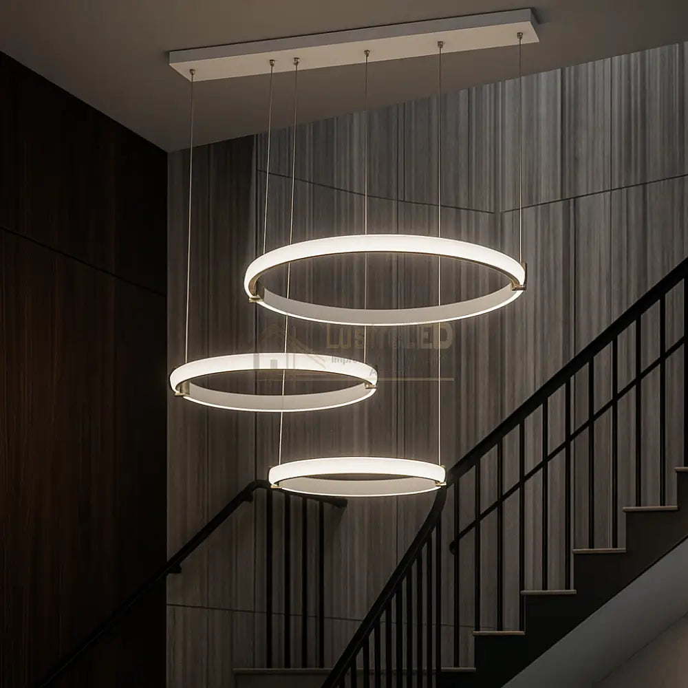 Lustra LED Loma Telecomanda Wifi 2.4G White ALBA / SUSPENDATE / 50CM Lighting Fixtures