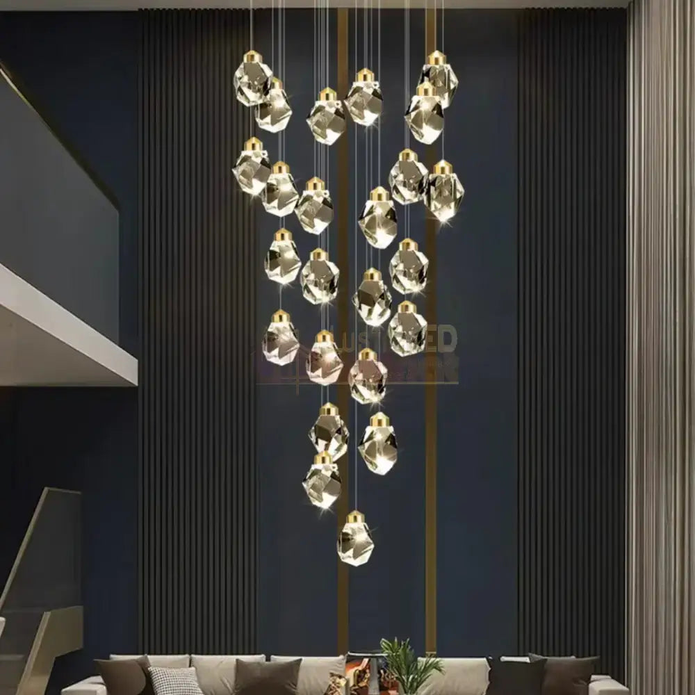 Lustra LED Cristal Drops Lighting Fixtures
