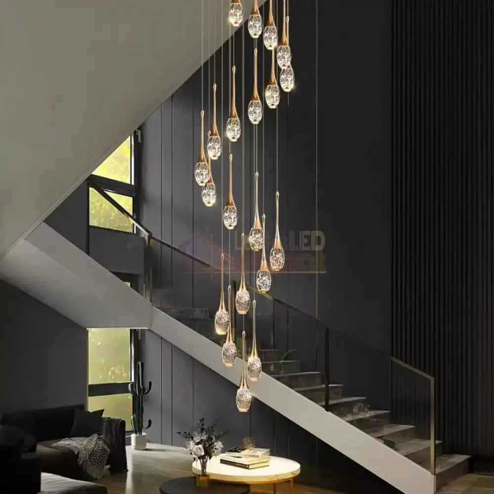 Lustra LED Suspendata Cristal Seranova Lighting Fixtures
