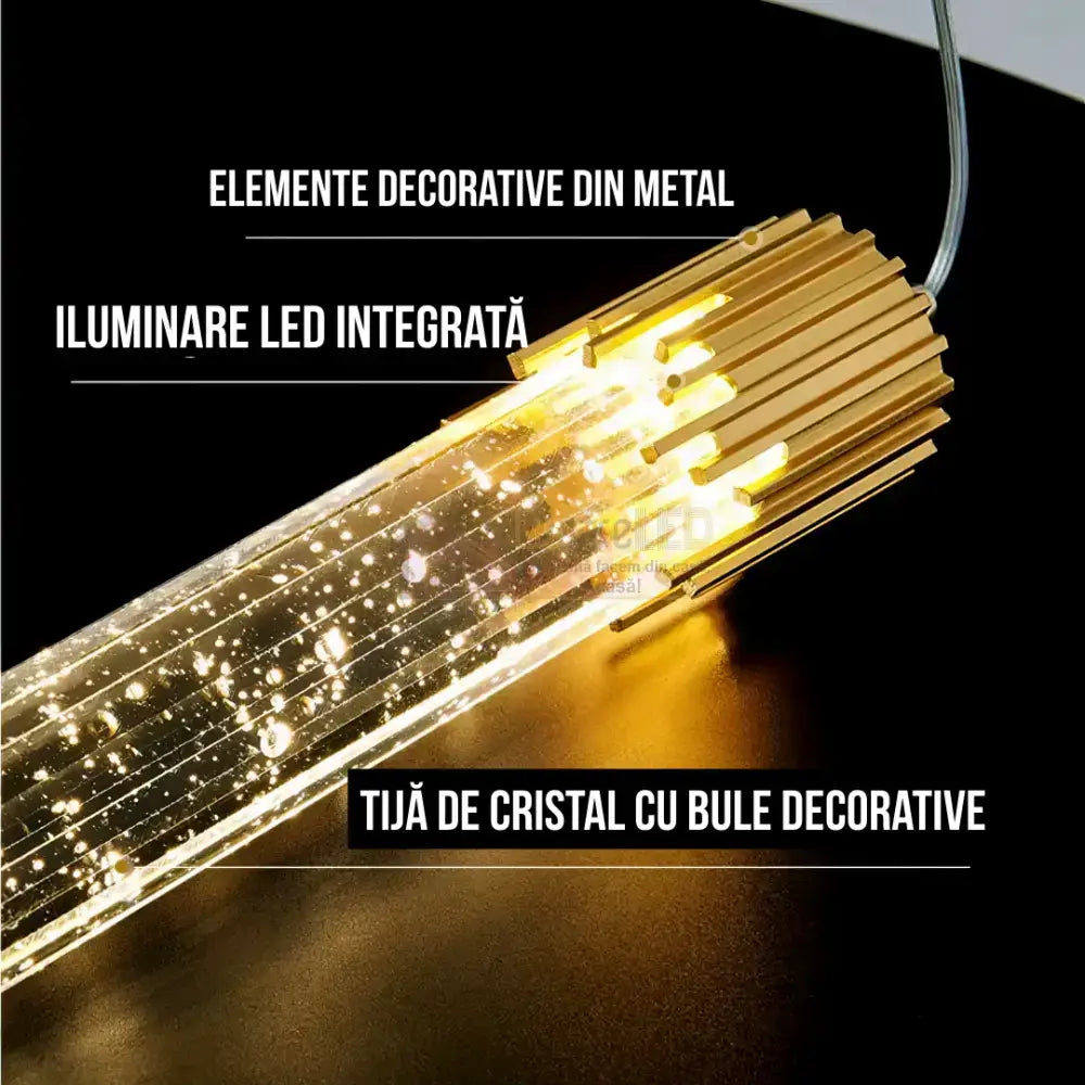 Lustra LED Suspendata Cristal Nuvella Lighting Fixtures