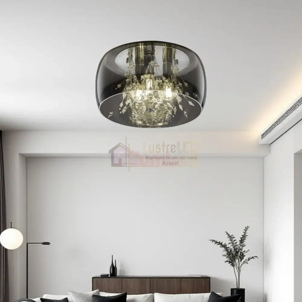 Lustra Chrome 3xE14 ShinePulse 28W ARGINTIE / ABAJUR Chandeliers