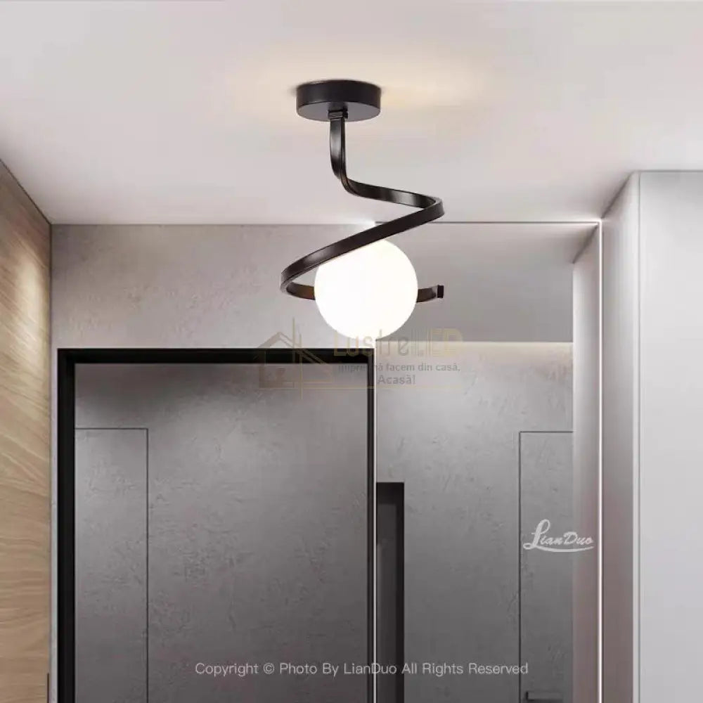 Lustra MERSA Black Abajur Mat 1xE27 Lighting Fixtures