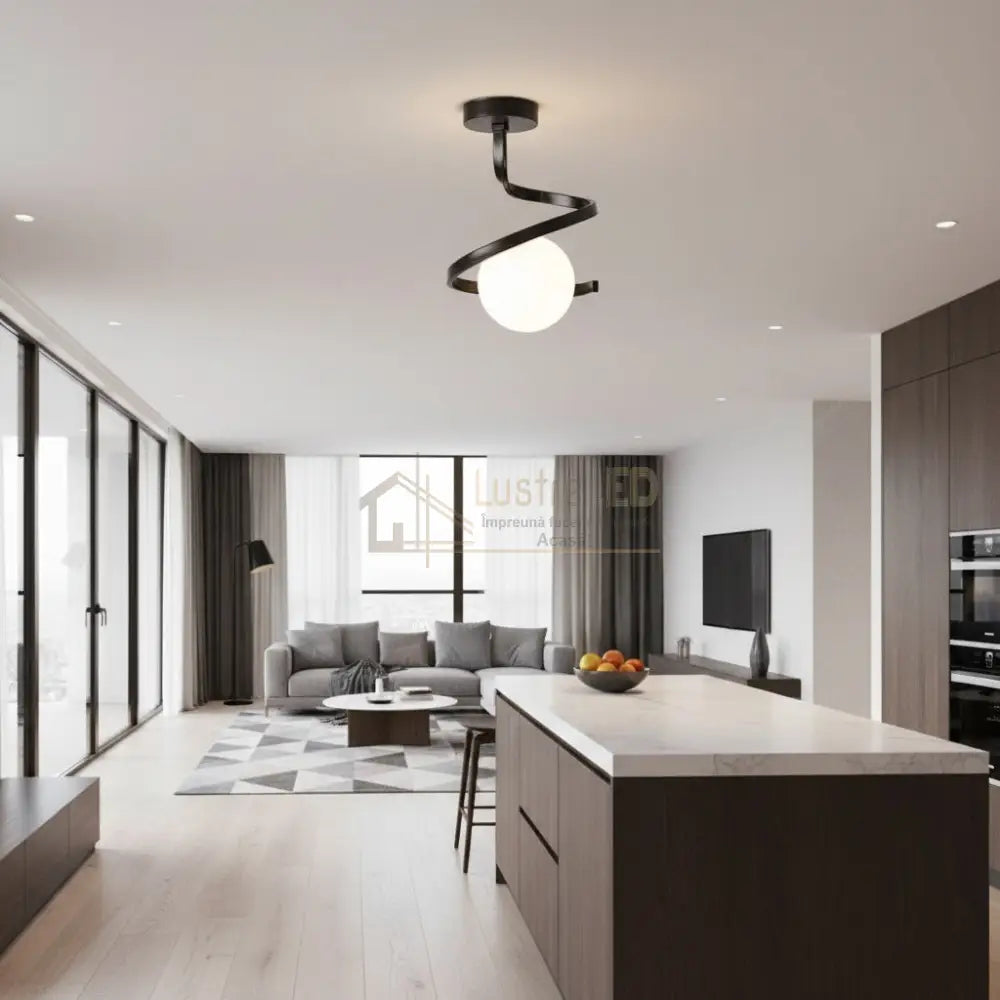 Lustra MERSA Black Abajur Mat 1xE27 Lighting Fixtures