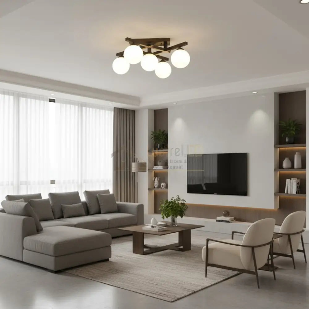 Lustra MEZO Abajur Mat 5xE27 Lighting Fixtures