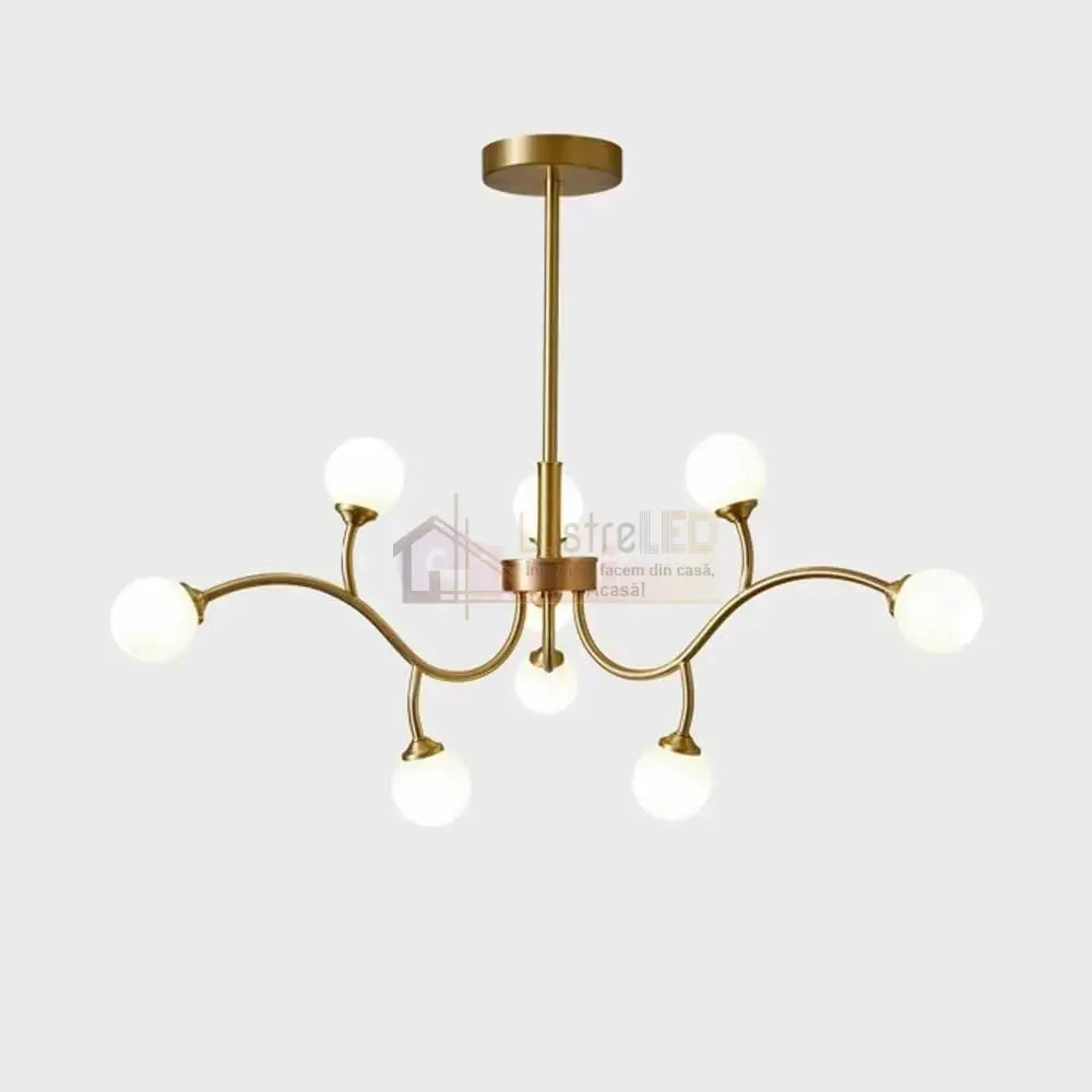 Lustra Nordic Style Abajur MAT Golden Beans 66108-9 AURIE / ABAJUR / 60CM Chandeliers