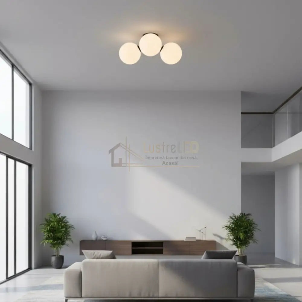 Lustra VESCA Black Abajur Mat 3xE27 Lighting Fixtures