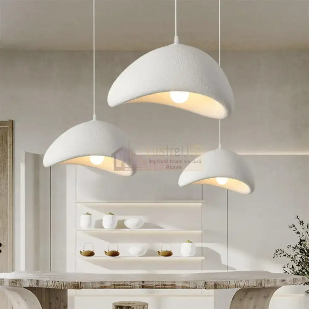 Pendul COLOSSUS Triunghi Alb 50cm ALBA / VINTAGE SI RETRO DESIGN Lighting Fixtures