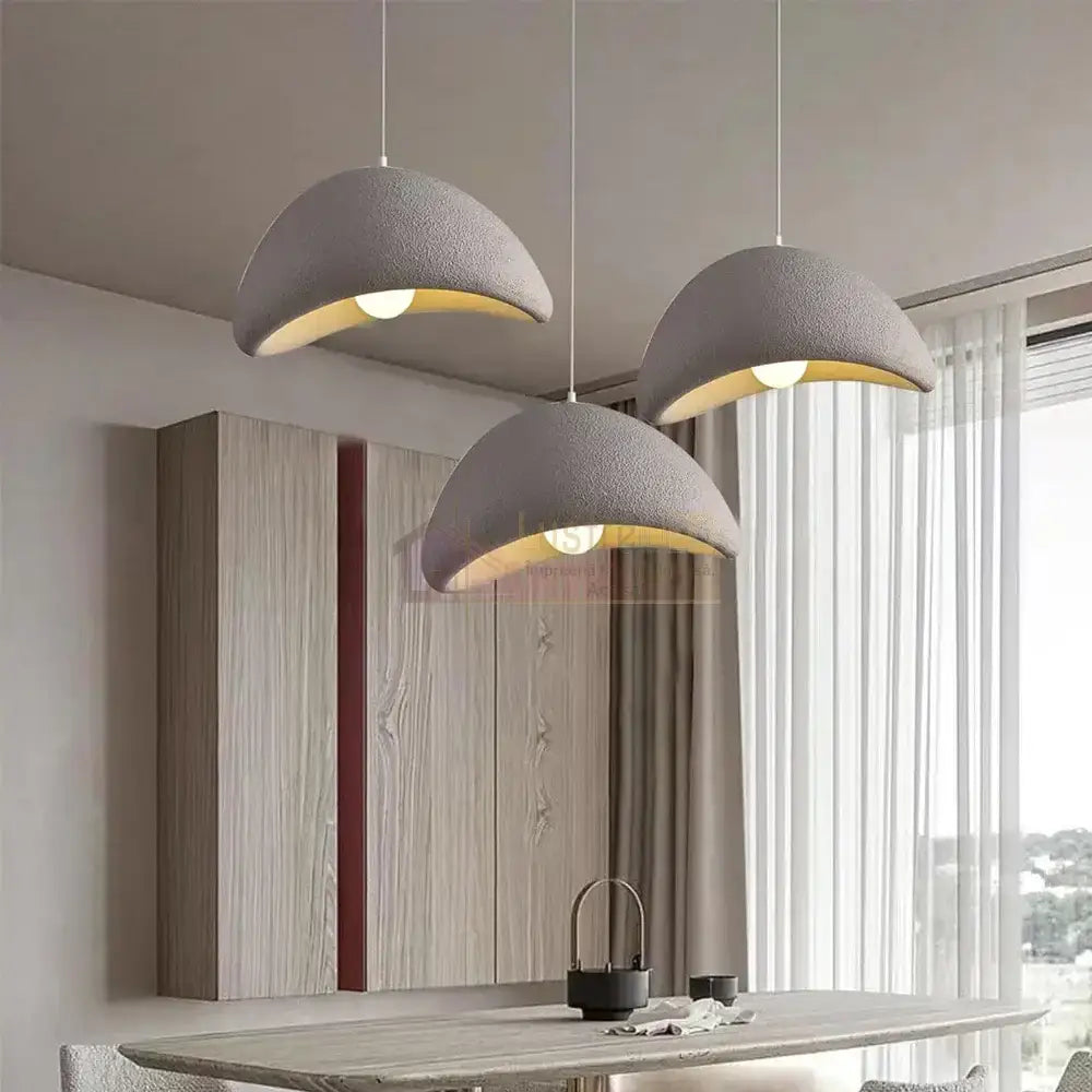 Pendul COLOSSUS Triunghi Gri 50cm GRI / VINTAGE SI RETRO DESIGN Lighting Fixtures