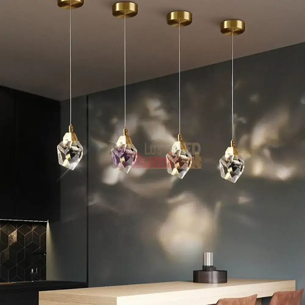 Pendul LED Cristal Drops lustreled.ro