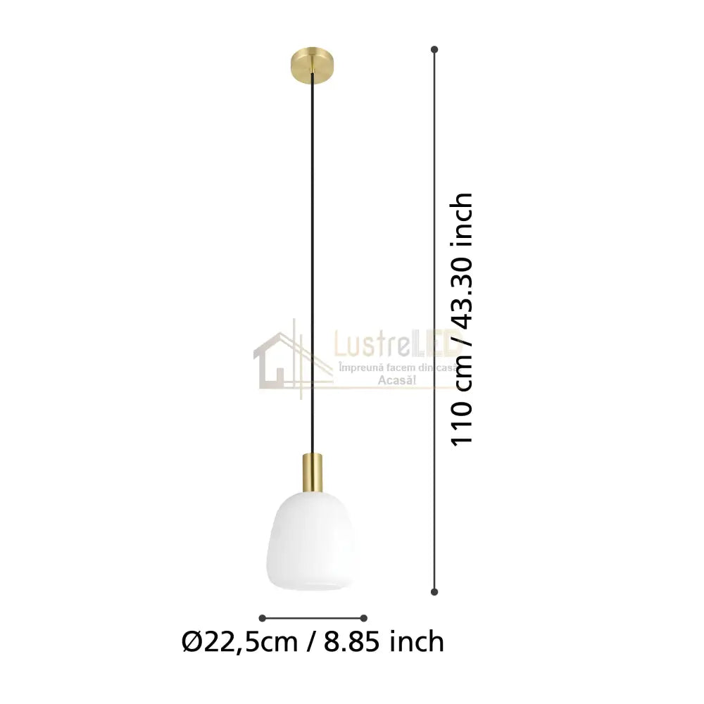 Pendul MANZANARES White 1xE27 Eglo Ø23CM Lighting Fixtures