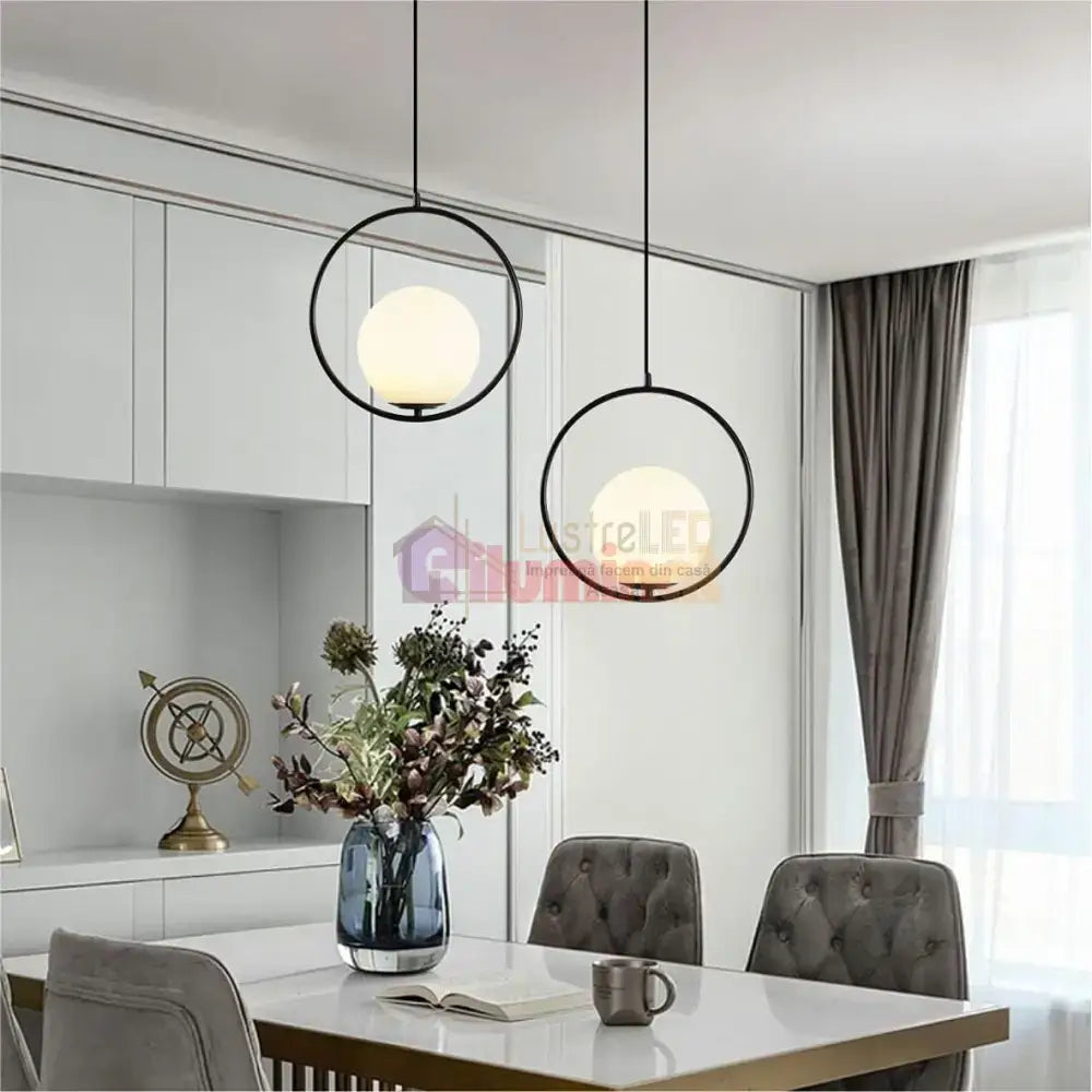 Pendul Nordic Full Moon Black lustreled.ro