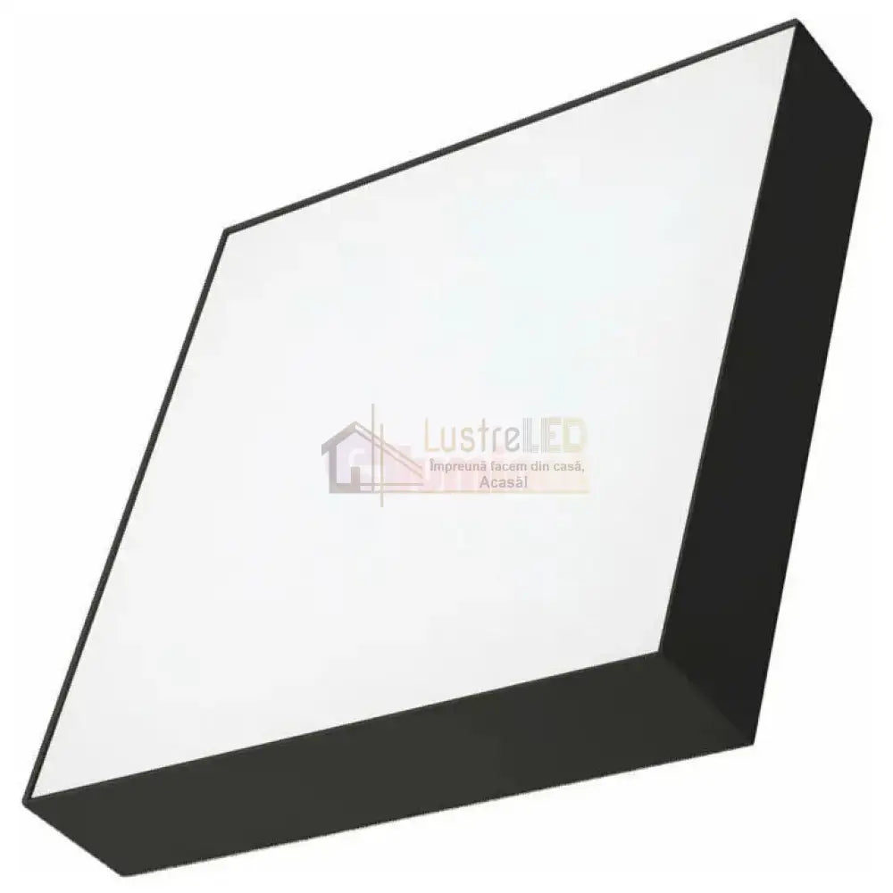Plafoniera Led 18W Ultra-Thin Black Patrata Echivalent 200W Led Ceiling Light