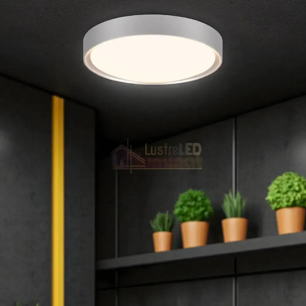 Lustra LED CLARIMO White ALBA / 33CM / MINIMALIST DESIGN Lighting Fixtures