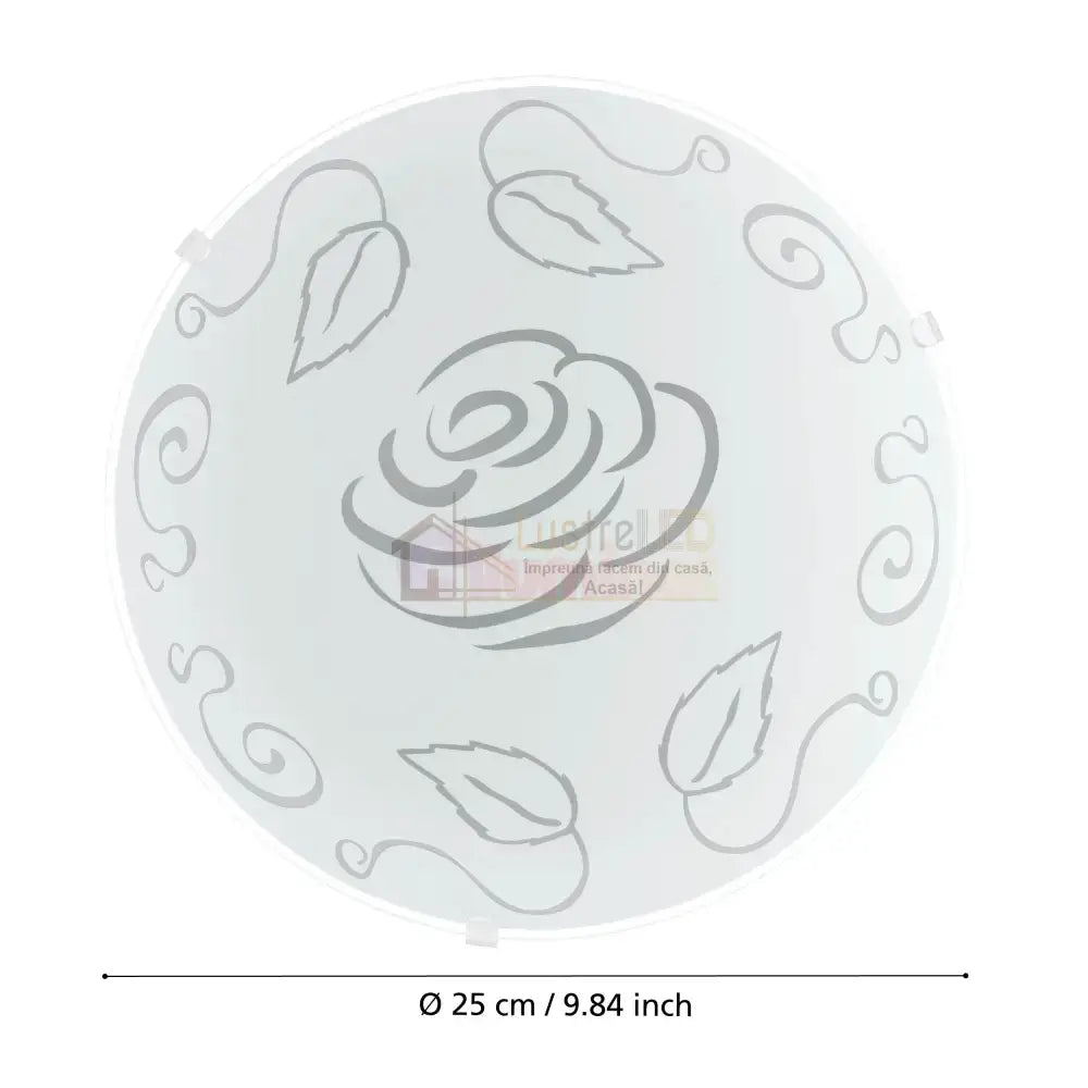 Plafoniera MARS Rose White Rotunda 25CM led ceiling light