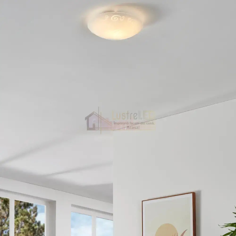 Plafoniera MARS Rose White Rotunda 25CM led ceiling light