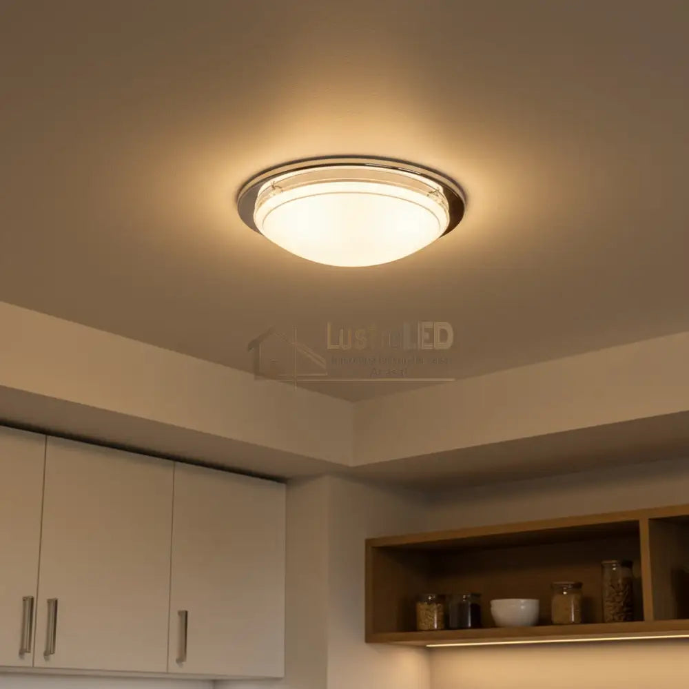 Plafoniera PLANET 1 Silver & White Rotunda 29CM led ceiling light