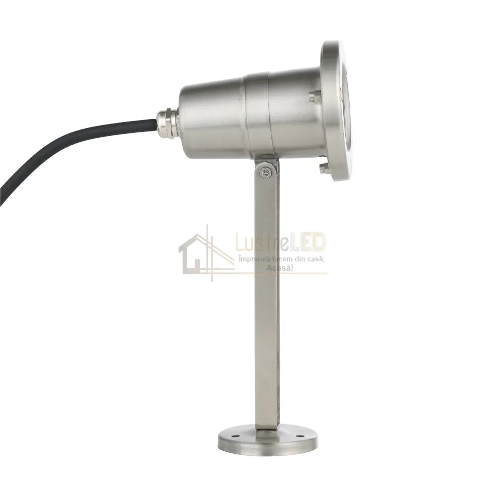 Stalp De Gradina cu Proiector Reglabil NEMA Silver IP54 GARDEN POLE